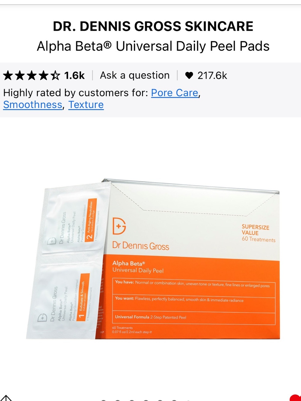 Dr. Dennis Gross Alpha Beta Universal Daily Peel